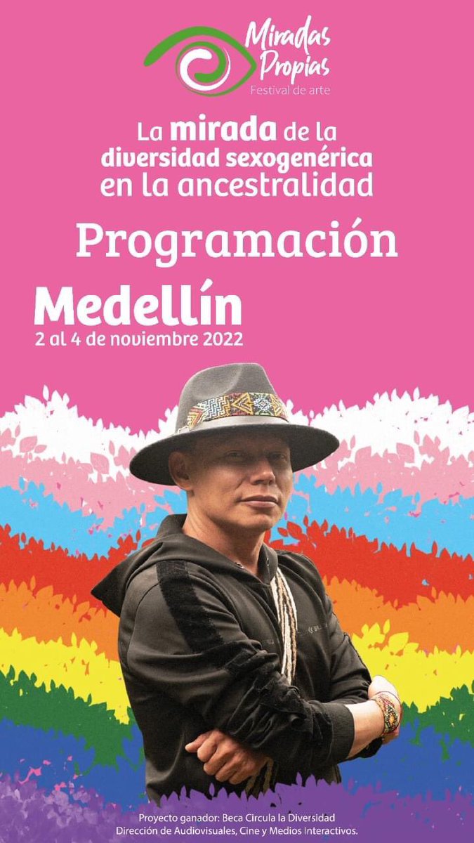Daupara's tweet photo. A partir de hoy en #Medellín, estaremos apoyando las actividades del Festival #MiradasPropias. Toda la programación la encuentran en: https://t.co/NU2jlGgWJV
¡Les esperamos! 📽🌈🍃
#Sentarte #MuestraDaupará https://t.co/pqPf1G6rWu