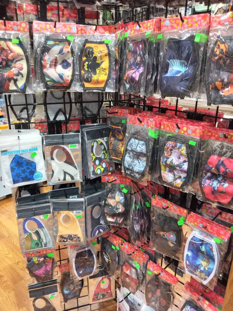 GeekOnNWA's tweet photo. Looking for a cool mask to keep your face warm this winter? We are marking all masks down to .99 cents! #mask #anime #manga #DCU #MarvelStudios #DND #RPG #games #boardgames #NARUTO #MTG #facemask #shoplocal #SmallBusiness #shopping https://t.co/lxxi4jPx7s