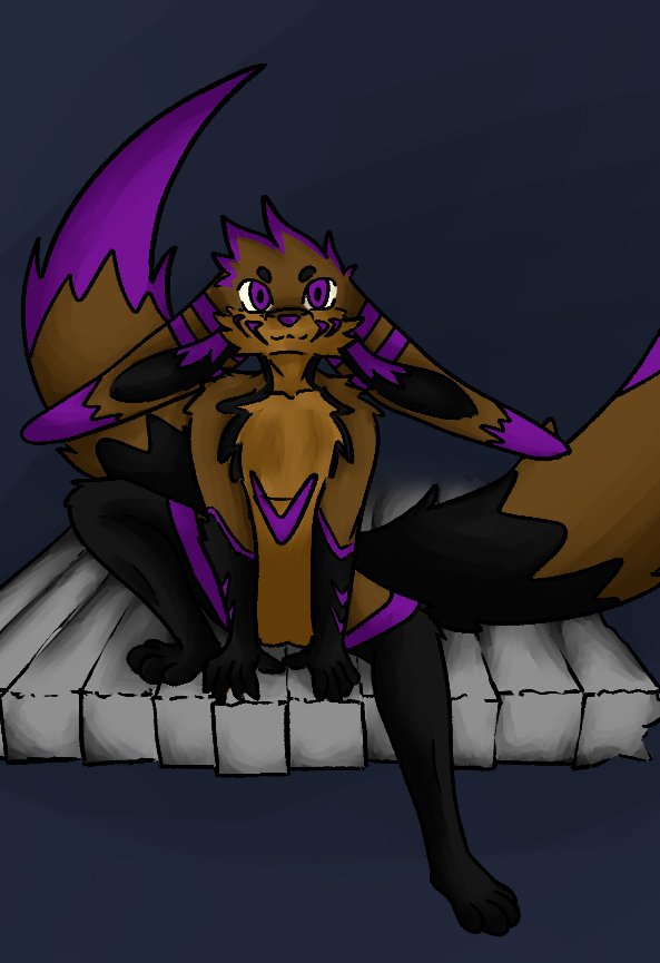 I did some new artz!
This time i drew the OC from a friend of mine, cool dude, cool OC, two tails are always better than one!