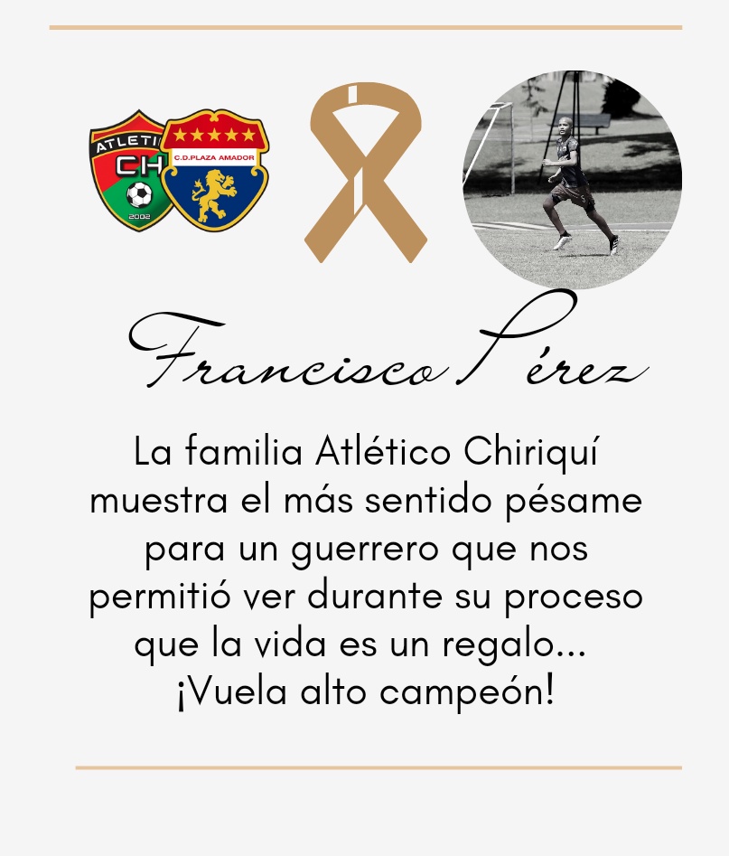 ⭐Una estrella más en el cielo, nos acompañará en nuestra liga profesional. Nos unimos en fraternidad y condolencias con sus seres queridos y el club <a href="/cdplazaamador/">CD Plaza Amador</a> durante este difícil momento.