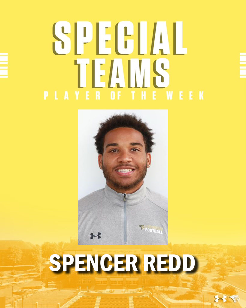 LindenwoodFB's tweet photo. Players and Professor of the Week

Offense: The Offensive Line
Defense: Devon Edwards
Special Teams: Spencer Redd
Professor: Anette Najjar

#NewLevel | #CTC https://t.co/DmGXL0ltgl