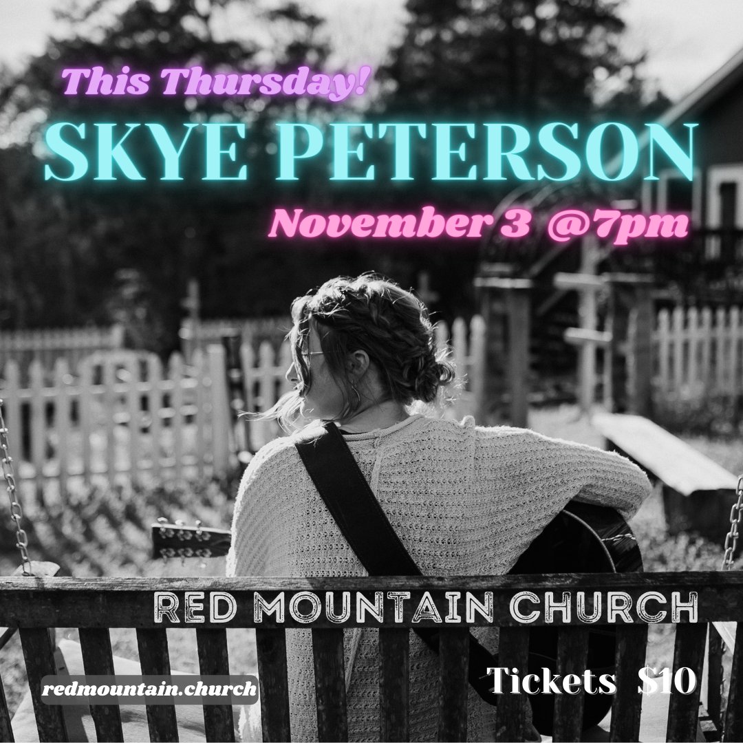 Come hear Skye Peterson at Red Mountain Church tomorrow night! Tickets at:
eventbrite.com/e/an-evening-w…