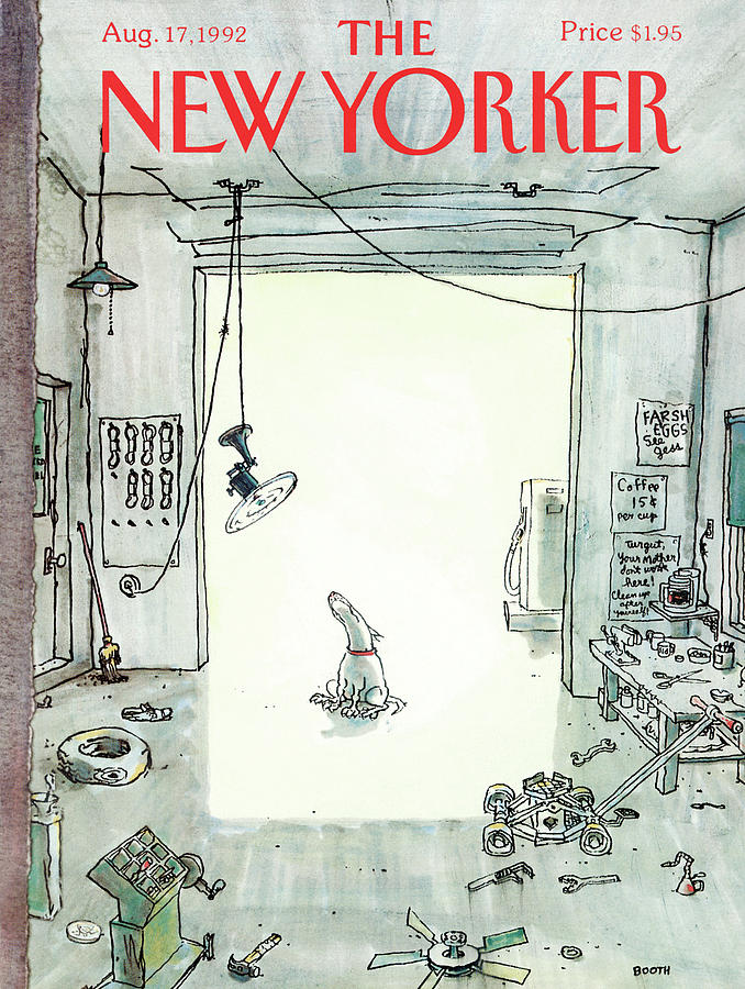 Portada de agosto de 1992 para the New Yorker por el dibujante de humor visual George Booth