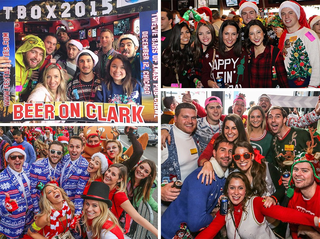 TBOXBarCrawls's tweet photo. #TBOX2022 is just 38 Days Away - December 10 in #Wrigleyville #Chicago - Sign up now @ https://t.co/IZ2oKOe4BY - tix are selling fast so get yours! Festa's 26th Annual ORIGINAL #12BarsofXmas #Holiday #BarCrawl - #ChicagoEvents #ChicagoFun #BreakingNews #chicagobeer #chicagofests https://t.co/wwLyGW00tK