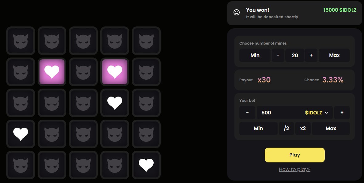 Won x30 payout in the new <a href="/CryptoIdolzNFT/">Crypto Idolz | CASINO IS LIVE</a> game!
It only took a few tried, I'm feeling lucky 🍀

Try it yourself at idolz.games/#/casino?ref=9…