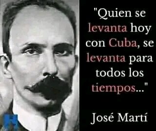 JorgeLSantana3's tweet photo. Vamos #Cubanos que seguiremos luchando y venciendo. Y juntos a Martí te decimos:
Quien se levanta hoy con #Cuba, se levanta para todos los tiempos.
Porque a #Cuba hay que quererla...
Y MUCHO. https://t.co/WFIS64Wgf9