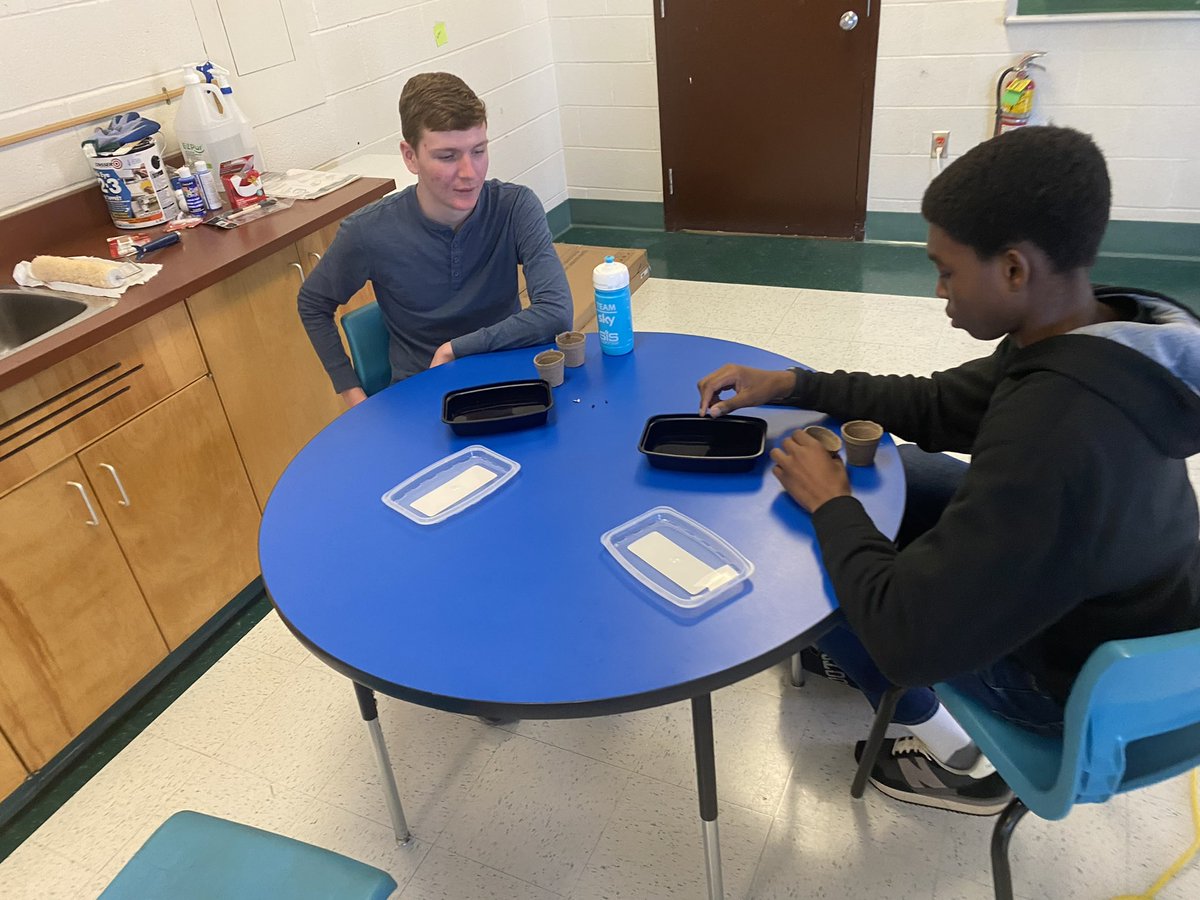 SkillsCanadaNB's tweet photo. We spent this afternoon doing Plant-a-Seed activities at Kennebecasis Valley High School and talking about all things in the landscape field in NB! https://t.co/Lt4RyLp76G