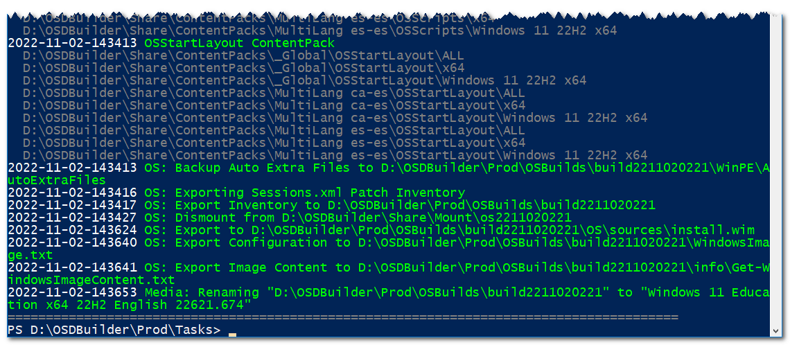 manelrodero's tweet photo. @MMelkersen @jarwidmark @SeguraOSD And creating #OSBuild also works as expected with this updated #OSMedia.
How much work David saves us with his tool ;-)
#OSDBuilder #OSD #MDT https://t.co/9BsbUgwCaD