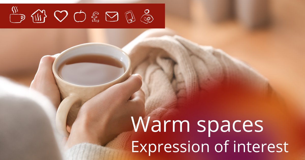 The council is looking to provide a network of warm spaces to support anyone struggling with the cost of living this winter.  We are keen to work with any community group or organisation that would be able to provide warm spaces within their community.