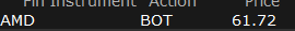 Inbar772's tweet photo. Jumped back in $AMD, smells like EZ MONEY https://t.co/FwBIhl4kOz