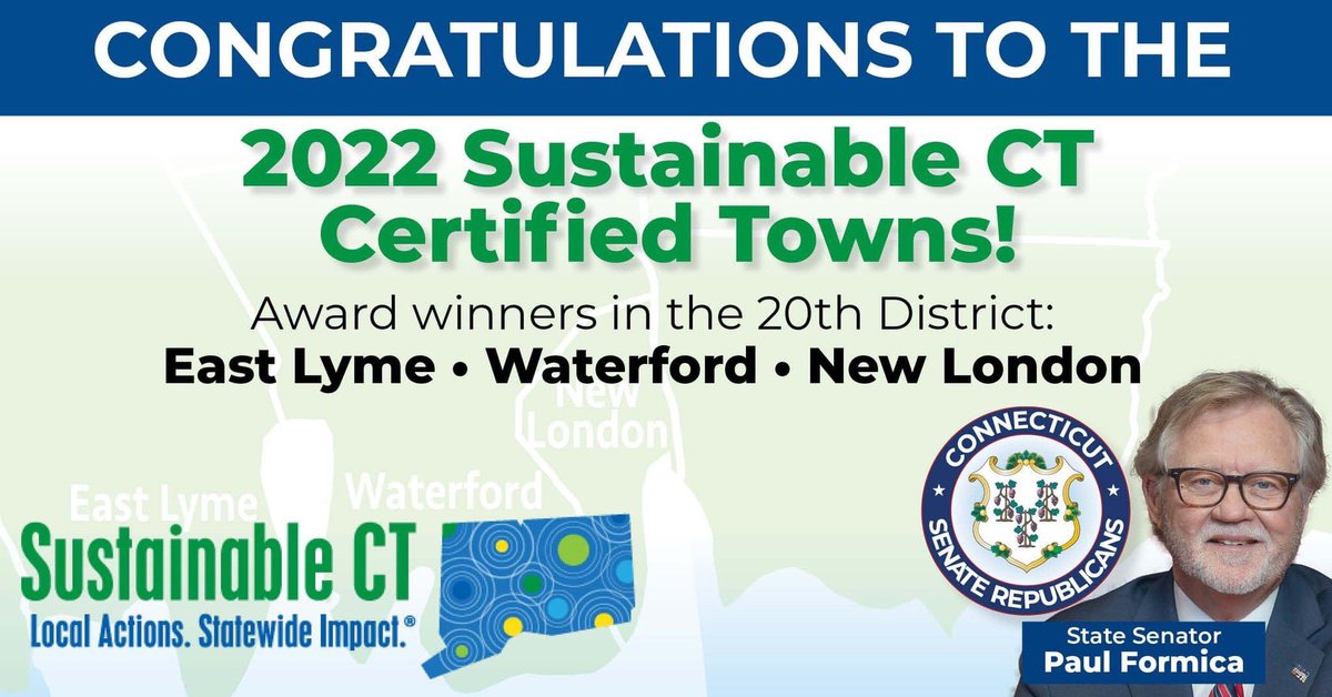 Congratulations <a href="/EastLymeConn/">Town of East Lyme</a> #WaterfordCT and #NewLondonCT on this prestigious recognition! 

Great work by our towns/cities on their sustainability accomplishments and work to reduce greenhouse gas emissions <a href="/SustainableCT/">Sustainable CT</a> #sustainablect #ctenvironment 
sustainablect.org/about/press-re…