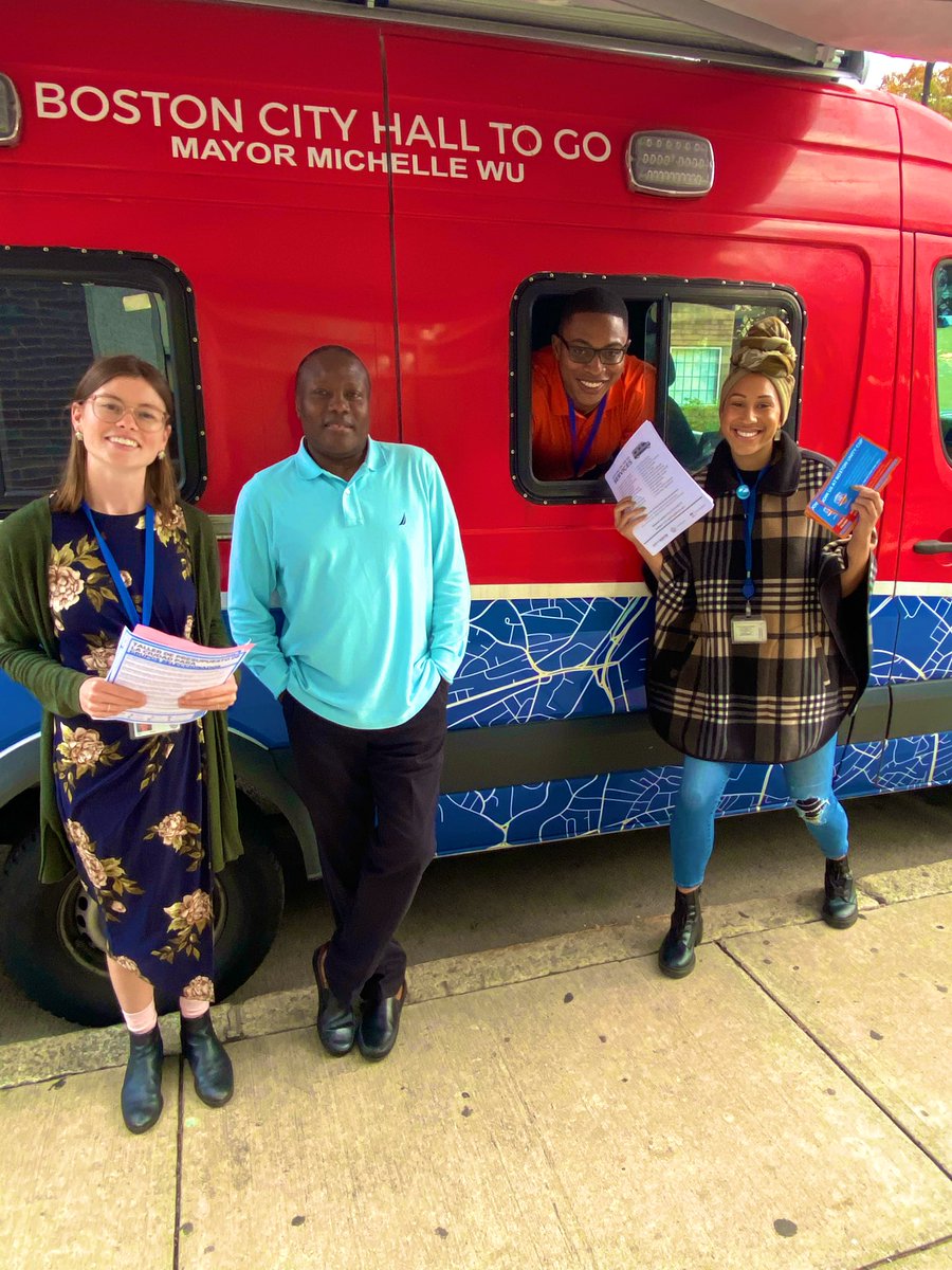 ONSHydePark's tweet photo. A great afternoon in #HydePark yesterday with @BostonCivicOrg’s CHOTG! 🚙 💨 We were joined by our Haitian liaison @ONSHaitians &amp; @EJLSalmon who passed out flyers and talked about the @CityOfBoston Budgeting Workshops! To request city services visit: https://t.co/cZbGc3Aco0 https://t.co/BJkpKRZDKh