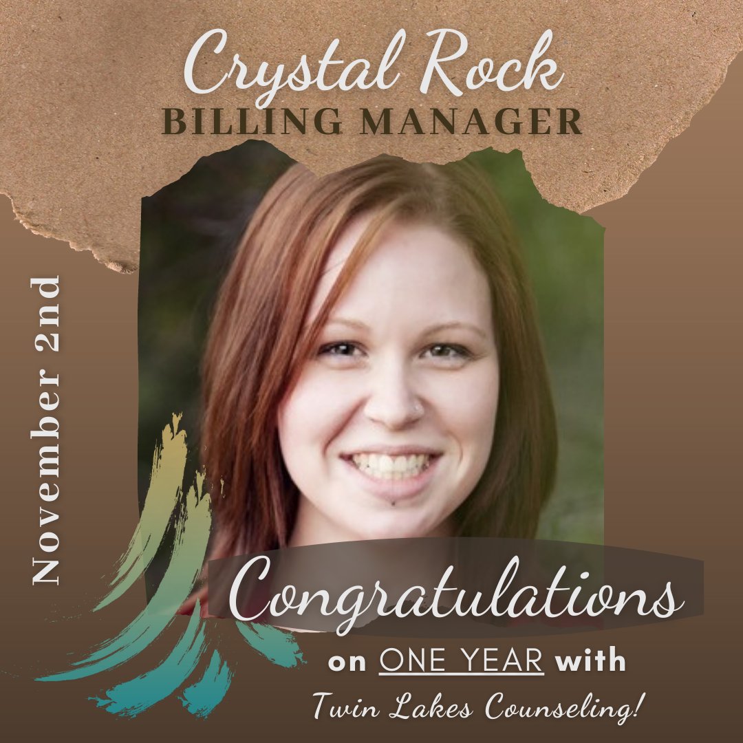 tlcpllc's tweet photo. Today we celebrate our AMAZING Billing Manager! Congratulations, Crystal, on ONE YEAR with TLC! We are continually grateful for your collaborative mindset, invaluable skillset, and tireless dedication in the field of mental health! #MentalHealth #TeamWork #Advocate #Leader https://t.co/IKBefLExQY