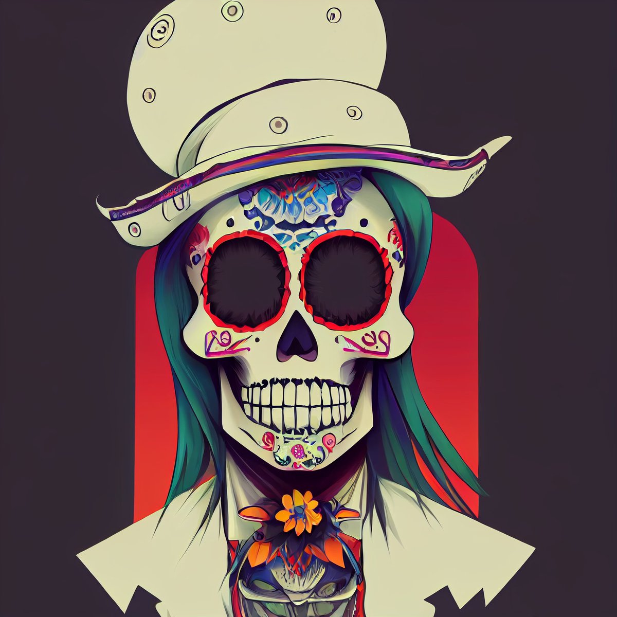 Happy #DiaDeLosMuertos! Today we are reunited with those that have departed from us. 

Mint a Calavera Society member now at calaverasociety.art

#calaverasociety #thealtar #nft #nftart #nftcommunity