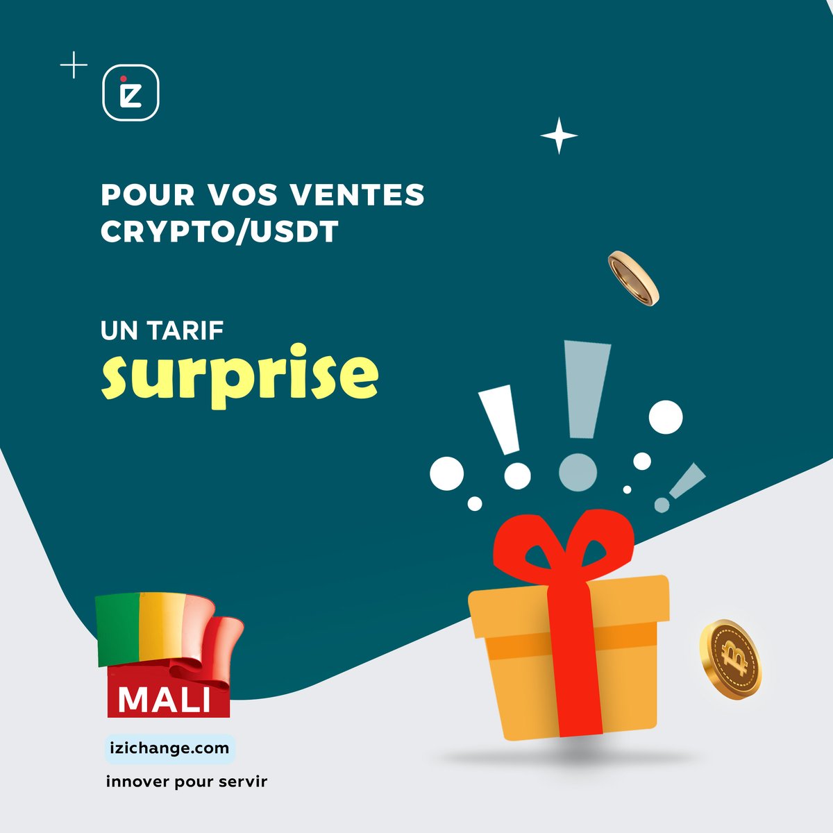 Besoin de vendre vos USDT/CRYPTO depuis le Mali 🇲🇱 et autres pays a un prix très alléchant ?

Découvrez notre tarif exceptionnel pour vous sur izichange.com

IZICHANGE, Innover pour servir