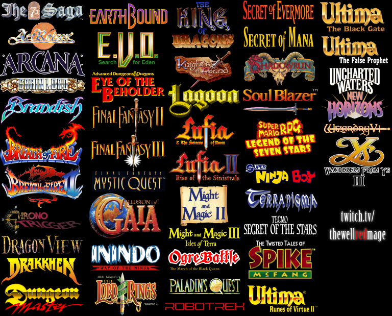 theWellRedMage's tweet photo. Your top 4 favorite games from this list? 👑 https://t.co/KqalhKPKwz