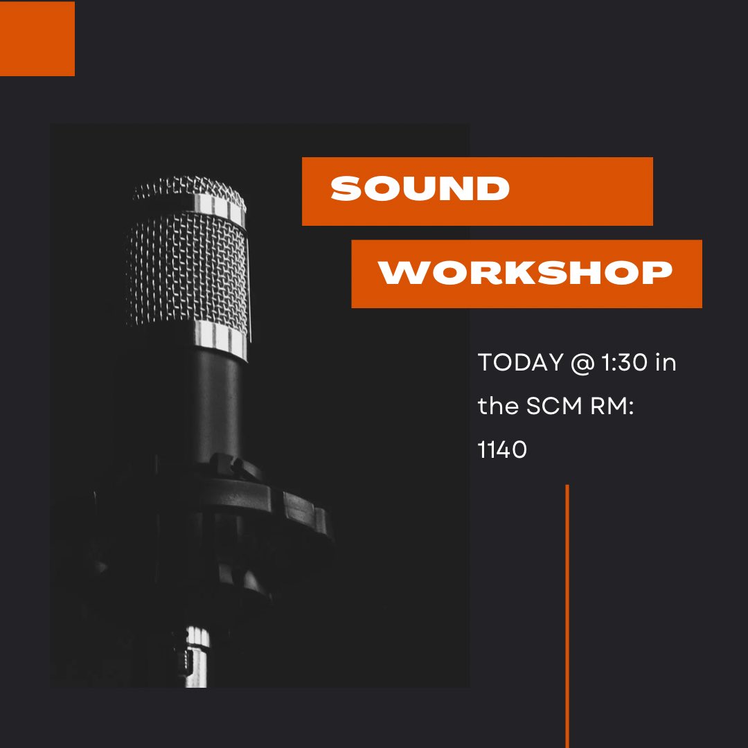 MSUVideoProClub's tweet image. Come out to our sound workshop!