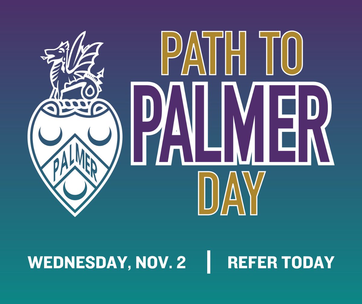 Today is the day! Share your love of Palmer College and the chiropractic profession by referring someone to Palmer. Refer a future chiropractor ➡️bit.ly/3EeKHye