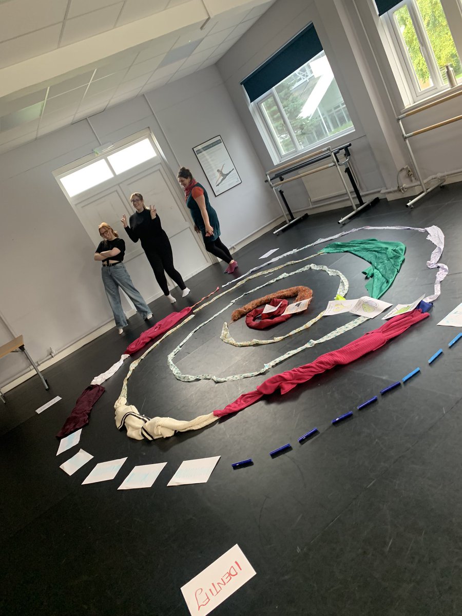 A wonderful couple of days exploring ethics, distancing, safety and stories with the #dramaspiral with BA Applied Drama students So insightful. <a href="/cbaim/">Clark Baim</a>