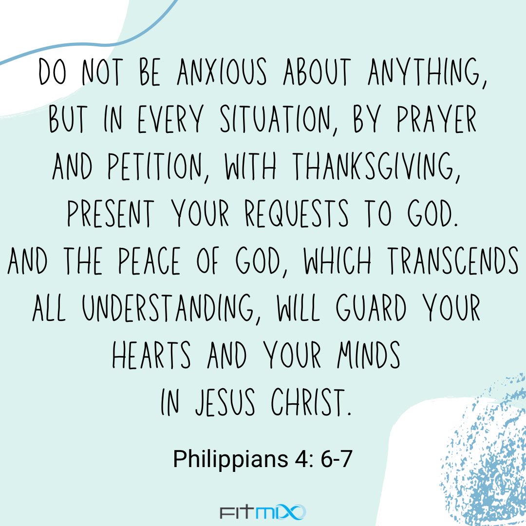 FitMixByTina's tweet photo. Not just in this month, but everyday we send our request to the Lord. He will guard our hearts and minds, leading us through the path he has written for us.
#wellnesswednesday #scripture #tinatips #yougotthis #goals #fitmix #youcandoit #motivation #dailypractice #balance https://t.co/SpjbXdincD