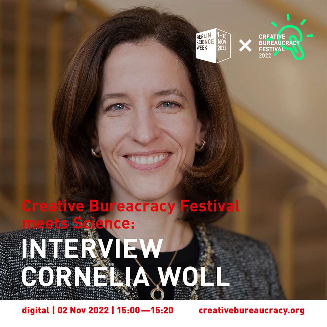 CreatBureauFest's tweet image. ❗ --WATCH NOW -- JETZT EINSCHALTEN-- ❗

"Creative Bureaucracy Festival meets Science" heute mit @cornelia_woll von der @thehertieschool  💡
 
Jetzt live schauen: 📍bit.ly/3NrbOZk

#CBF2022 #CreativeBureaucracyFestival #BerlinScienceWeek22