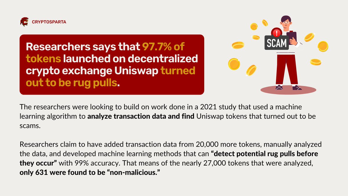 Cryptospartallc's tweet photo. Have you invested in Uniswap?
#crypto #cryptocurrencies #uniswap #usa #trending #research #decentralized #rugpulls #cryptoexchange
#scam #tokens #newsupdates #updates #cryptonews #trading #cryptosparta #cryptotwitter https://t.co/d4lyhsFvZz
