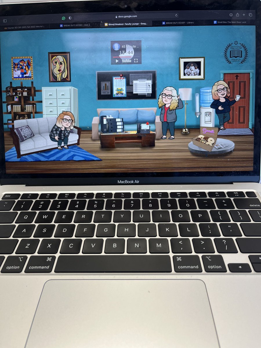 K_Phillips20's tweet photo. In #ECI201 my group and I got to work on a really cool online break out room to practice gamification! https://t.co/ZjBXAmmUz3