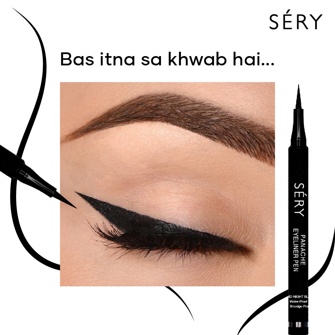 serycosmetics's tweet image. To celebrate the KING Khan, gotta feel like a Queen! 
Complete your “Khwab” of getting that perfect effortless wing with our best selling SERY Panache Eyeliner Pen! 

#wingitwithSERY #srkbday #wingedeyeliner #perfectwingeyeliner #wingitlikeSERY #getsery #getsetsery #serycosmetics