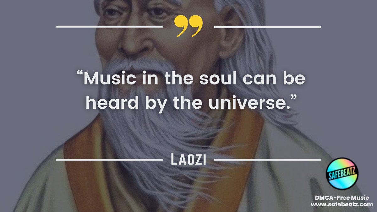 safebeatz's tweet photo. "Music in the soul can be heard by the universe." - Laozi
Take some time to listen to your favourite song today.
#WisdomWednesday #WednesdayThought #WednesdayVibe #Music #thoughtoftheday #safebeatz #dmcafree https://t.co/8BdDpjIhBl