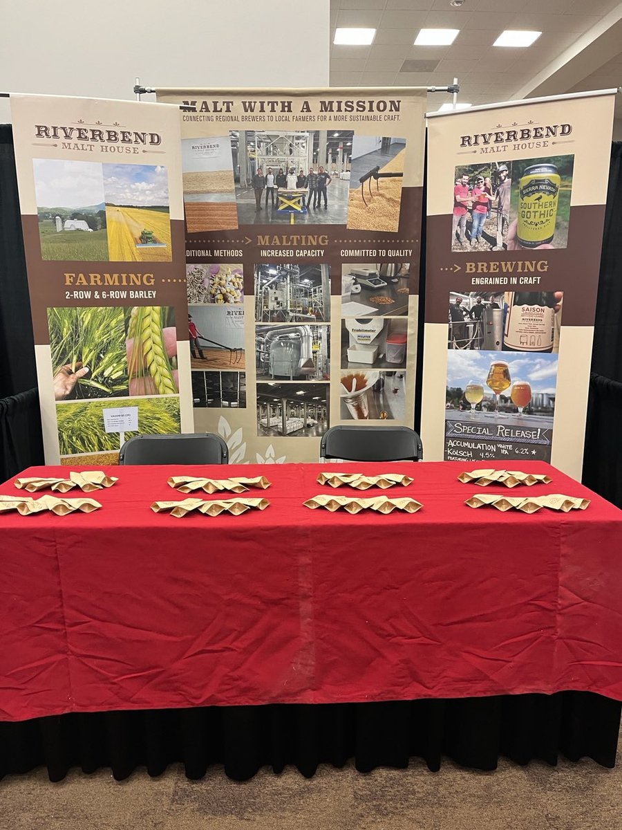 riverbendmalt's tweet photo. We're out here at #NCCBC and ready to share hot steep and malt samples with you! Stop by Booth #9. 

#craftmalt @ncbeer https://t.co/4gHRQFxoDn