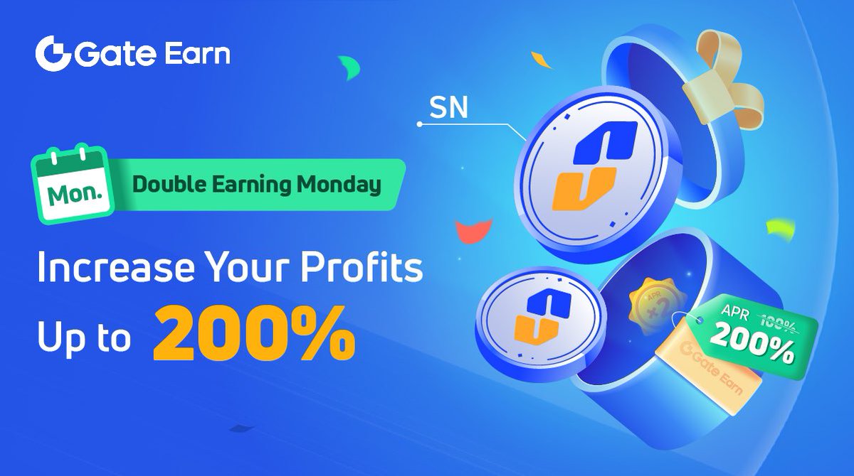gate_portugues's tweet photo. 💓 #DoubleEarningMonday está aqui! 💓
😎 Bloqueio @spacenNFT e Ganhe até 🔥 200% APR 🚀
🔎 Detalhes: https://t.co/AgELTzIiU7
👑 Ganhe #SN Agora: https://t.co/mAUm6bWOcj
#Gateio #HODL #Earning #BTC #Bitcoin #ETH #Ethereum #USDT #USDC #GT #blockchain #crypto https://t.co/W331tSpW9p