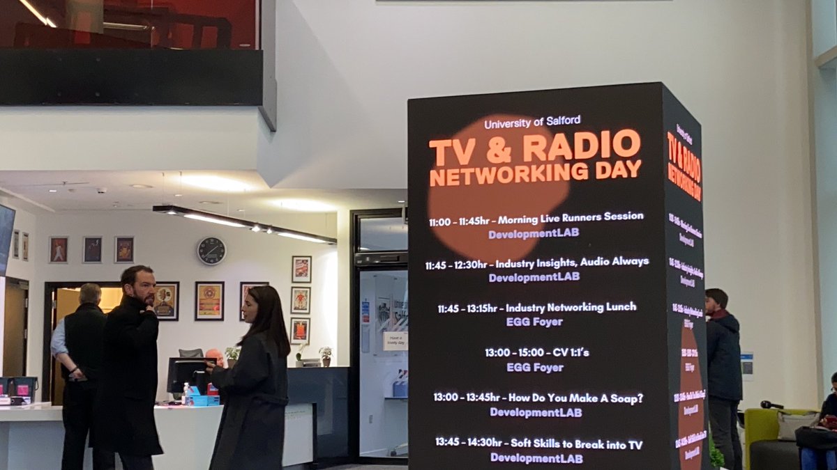AYCInMedia's tweet photo. Really enjoyed meeting some new people at the #BATARP networking day at @SalfordUni. 

#networking #bbc #student https://t.co/EUiYwZLo6d