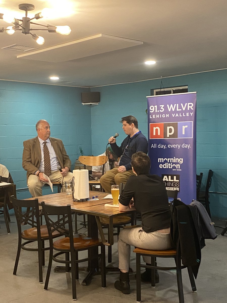 WLVR News (@wlvrnews) on Twitter photo A huge thank to everyone who came out to Pints and Politics last evening. We had a blast chatting w/ Sherman St. Brewing Co. & learning more about the upcoming election with <a href="/LVNewsdotcom/">LehighValleyNews.com</a>'s very own <a href="/jim_deegan/">Jim Deegan</a> and <a href="/TShortell/">Tom Shortell</a> 🍻 A huge thank to everyone who came out to Pints and Politics last evening. We had a blast chatting w/ Sherman St. Brewing Co. & learning more about the upcoming election with <a href="/LVNewsdotcom/">LehighValleyNews.com</a>'s very own <a href="/jim_deegan/">Jim Deegan</a> and <a href="/TShortell/">Tom Shortell</a> 🍻