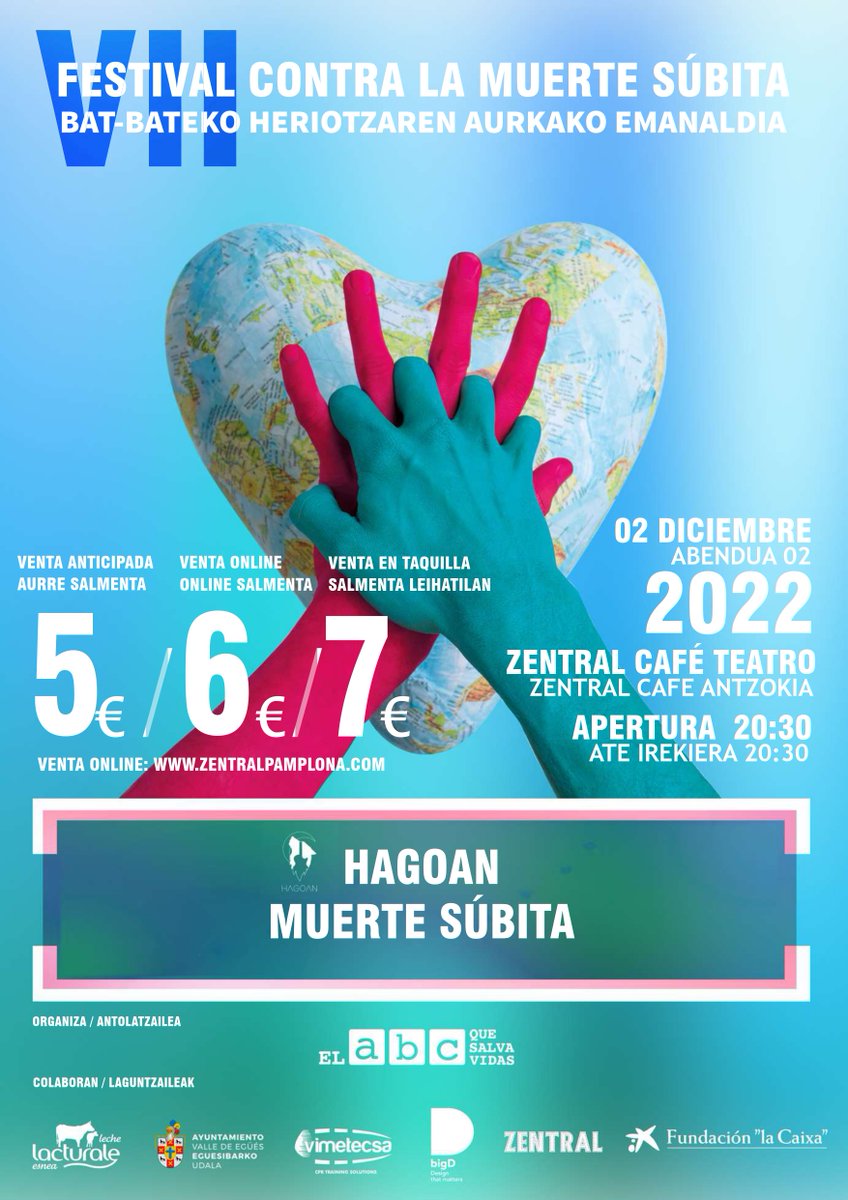 <a href="/elabcsalvavidas/">ABC que Salva Vidas</a> sigue en marcha con su proyecto. Cursos, divulgación, formación en los colegios, a profesores, a policías, a ciudadanos, donando muñecos de RCP❤️

📆 Viernes 2 de diciembre
🚪Apertura de puertas 20:30h
🕕 Inicio 21:00h