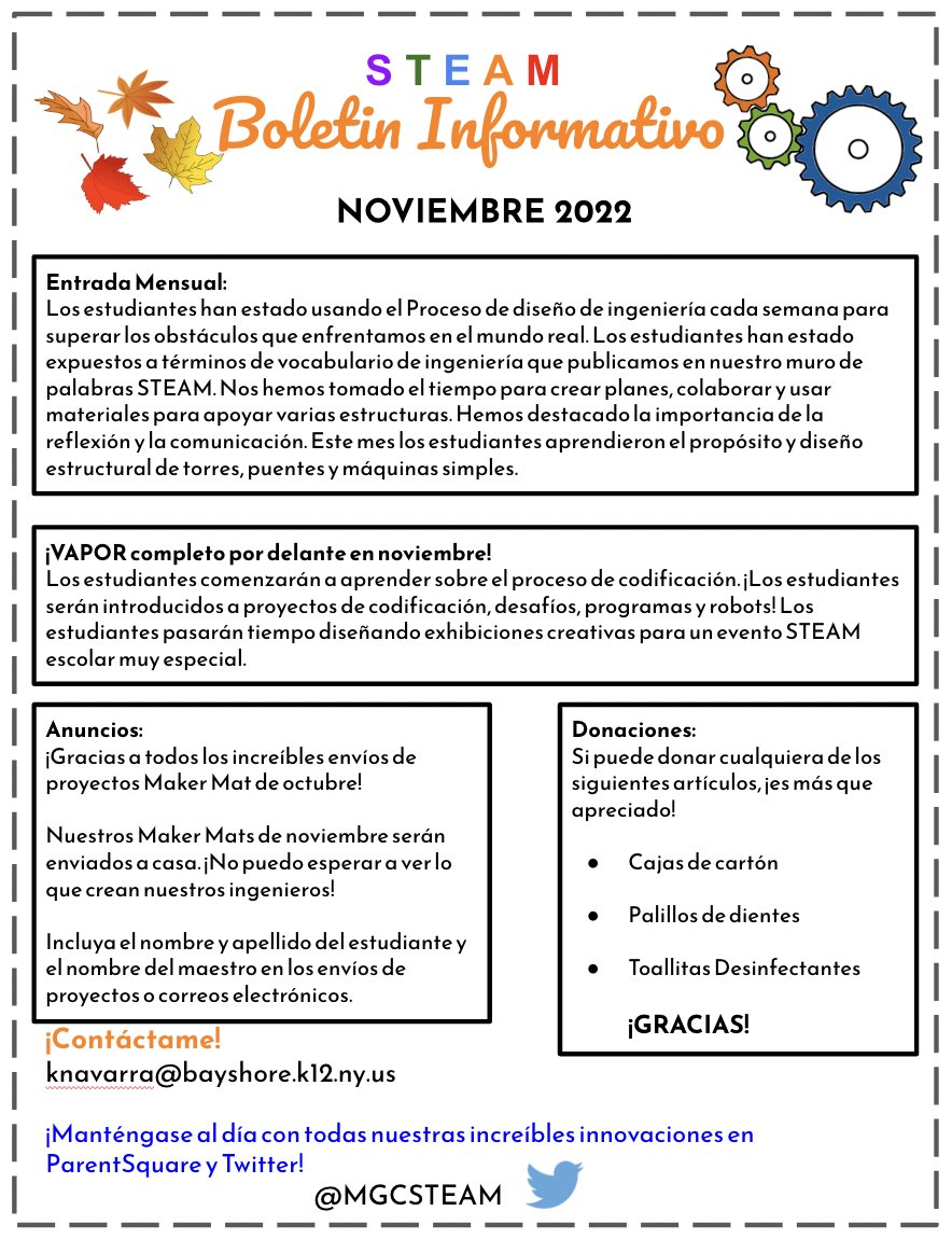 Mary G. Clarkson STEAM tweet media