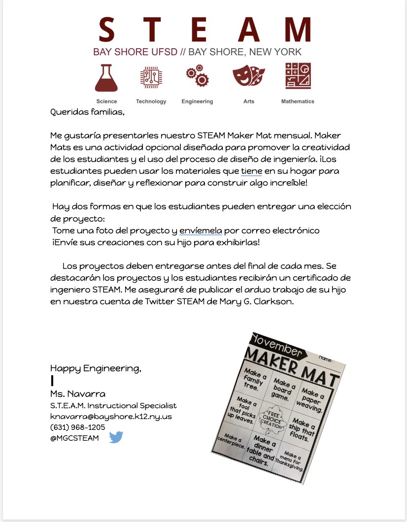 Mary G. Clarkson STEAM tweet media