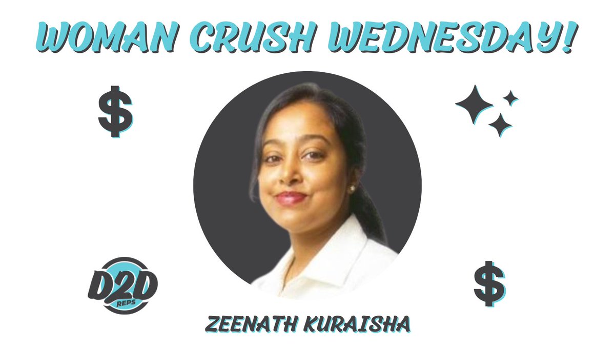 Zeenath Kuraisha is this week's woman crush! Zeenath is the Managing Director of APAC SMA. She started her sales career at Microsoft. Zeenath is also a notable thought leader in the sales world.

#d2dreps #womancrushwednesdays #womancrushforever

Source: hubs.la/Q01kthzC0