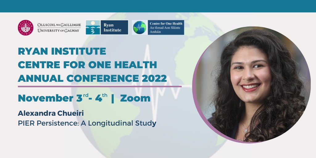 Ryan Institute @ University of Galway (@ryaninstitute) on Twitter photo We are looking forward to hearing from Alexandra Chueiri on November 3rd at the Centre for One Health Conference hosted by <a href="/RyanInstitute/">Ryan Institute @ University of Galway</a> <a href="/uniofgalway/">Ollscoil na Gaillimhe | University of Galway</a>.
Join the COH conference here: bit.ly/3SU8pDM We are looking forward to hearing from Alexandra Chueiri on November 3rd at the Centre for One Health Conference hosted by <a href="/RyanInstitute/">Ryan Institute @ University of Galway</a> <a href="/uniofgalway/">Ollscoil na Gaillimhe | University of Galway</a>.
Join the COH conference here: bit.ly/3SU8pDM