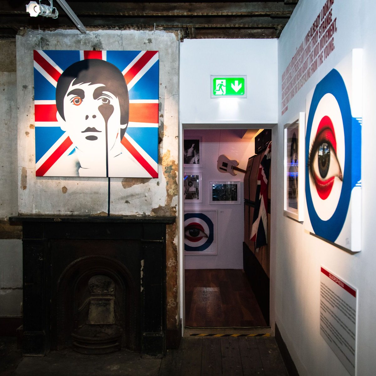 Pretty stunning piece to have over your mantel! This special 1/1 edition <a href="/pureevilgallery/">Charles Uzzell Edwards aka Pure Evil</a> canvas is still available to buy through our sister gallery @mobile_art_disco! Perfect for a The Who superfan or a Pure Evil collector; go check it out in person at #thewhoexhibition!