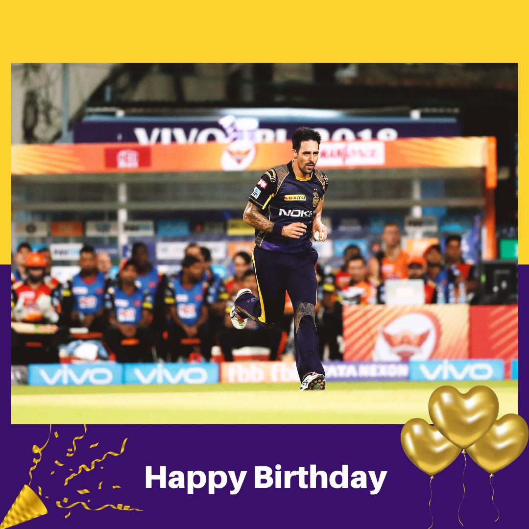 Wishing a very happy birthday to former KKR player Mitchell Johnson. | 