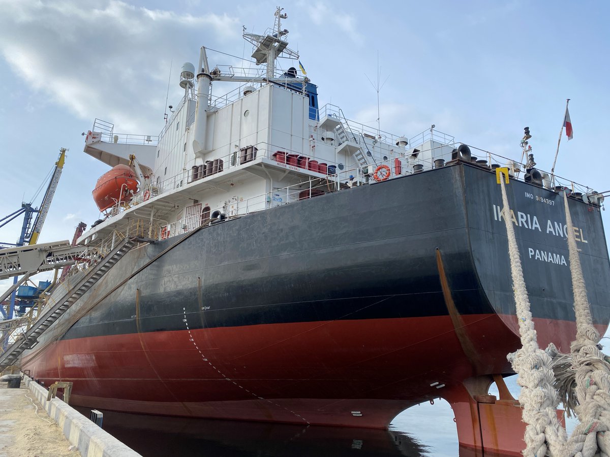 Russia's return to the Black Sea Grain Initiative is a welcome development. Among the ships currently moving via BSGI is this @USAID-supported vessel on its way to Ethiopia, with food to feed 3 million people. BSGI plays a critical role in addressing widespread food insecurity.