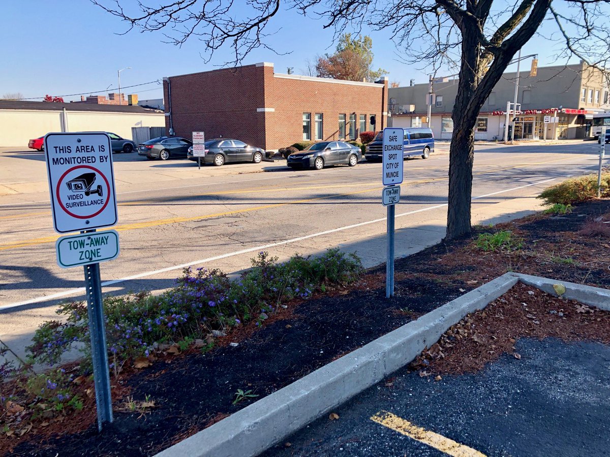 Today, we're grateful for the new Safe Exchange spots! There are two parking spots at City Hall, covered by a 24 hour camera, that can be used for transactions where you need a safe place to meet a stranger. The two parking spaces are on the east side of City Hall, facing Walnut.