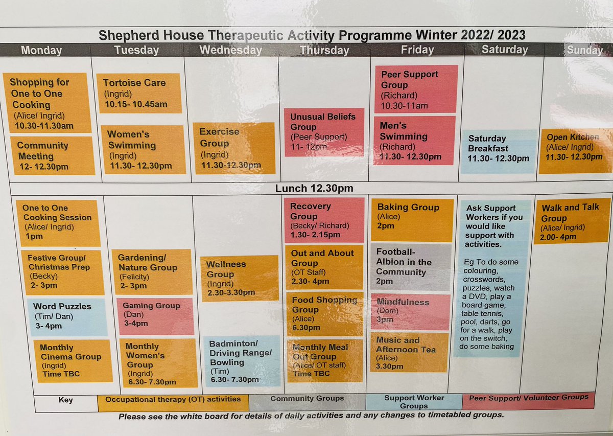Shepherd House - Occupational Therapy (@shepherdtherapy) on Twitter photo Look at our new Winter timetable β¦ packed full of activities! π€© <a href="/AHP_SPFT/">AHP SPFT</a> <a href="/ShepherdHouse2/">Shepherd House</a> <a href="/withoutstigma/">SPFT - No longer in use</a> <a href="/aliceonsax/">Alice</a> <a href="/RebeccaBreen02/">Becky Breen</a> Look at our new Winter timetable β¦ packed full of activities! π€© <a href="/AHP_SPFT/">AHP SPFT</a> <a href="/ShepherdHouse2/">Shepherd House</a> <a href="/withoutstigma/">SPFT - No longer in use</a> <a href="/aliceonsax/">Alice</a> <a href="/RebeccaBreen02/">Becky Breen</a>