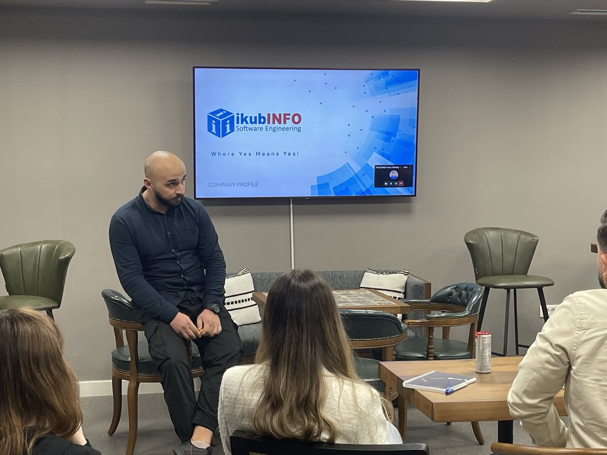 IkubInfo's tweet photo. Last week Rei and Klaudi were in the spotlight of our Thursday sharing session. 
The topic of this session was sharing knowledge for web forms with https://t.co/5FgnPEFuXw, for the details of the work on some of our enterprise systems, which are used by the Albanian citizens. https://t.co/YcKPvJepAt