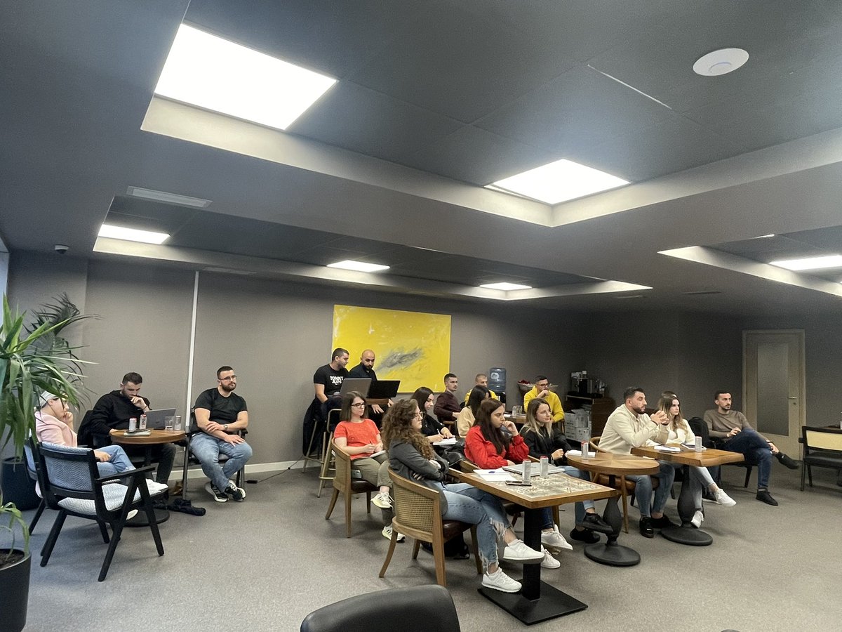 IkubInfo's tweet photo. Last week Rei and Klaudi were in the spotlight of our Thursday sharing session. 
The topic of this session was sharing knowledge for web forms with https://t.co/5FgnPEFuXw, for the details of the work on some of our enterprise systems, which are used by the Albanian citizens. https://t.co/YcKPvJepAt