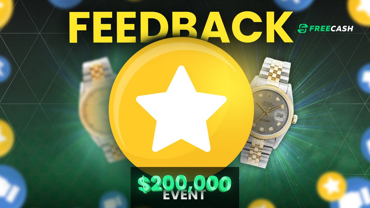 Now that the $200,000 event is over, we would like to know how we could improve other events in the future.

▶️ Do you have any suggestions for how events could be improved?

🏆 One great idea will win $100 if you also RT + Follow