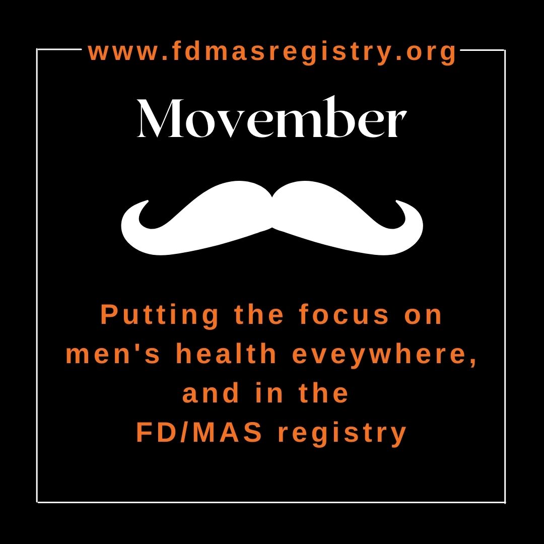 Although FD/MAS affects men and women equally, only 23% of FD/MAS Registry respondents are men. Men, your participation is valuable! The data we gather is strongest when it reflects the full spectrum of people and experiences within our community. fdmasregistry.org