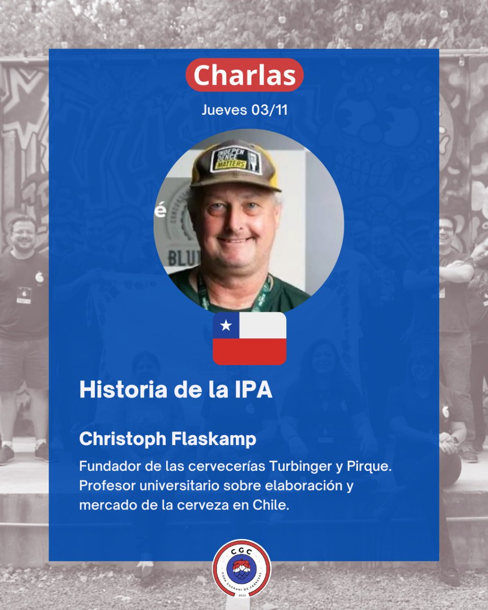 CultoPy's tweet photo. Estas son las charlas, súper interesantes, que se van a dar este próximo jueves 3 de noviembre:

Historia de la IPA con Chris Flaskamp
Cristalería de cerveza con Andrés González Cuadra
Descriptores de cerveza con Silvia de Tomas https://t.co/N7P1vaR2RW