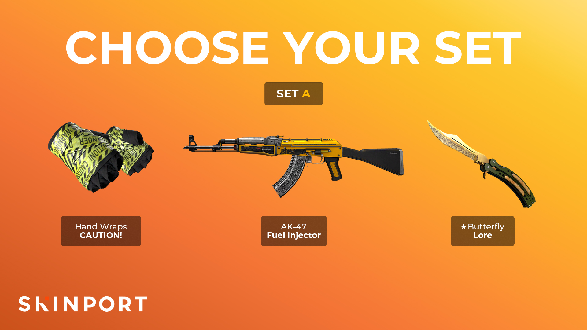 Skinport on Twitter: "Which set do you prefer? A or B? https://t.co ...