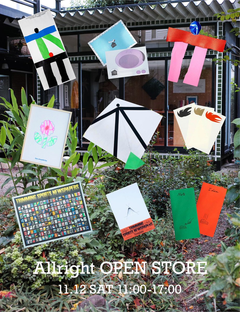 ALL_RIGHT_INC's tweet photo. ✨📢1日限定📢✨

                    Allright
         アトリスペース解放！

                   11/12 Sat.

　◎ミニ展示と作品/商品販売◎

　　　　入場無料・予約制

　詳細・予約：11/4 Fri. 22:00 up https://t.co/1PRhlBvLkP